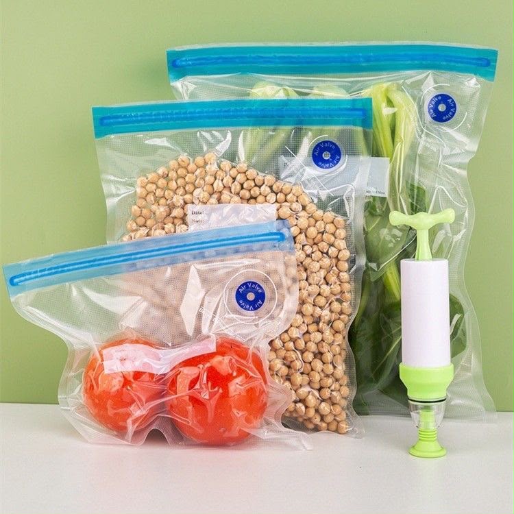 Reusable Ziplock Vacuum Storage Bag