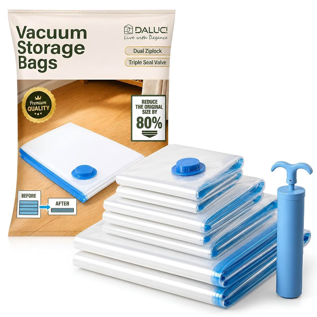 Reusable Ziplock Vacuum Storage Bag