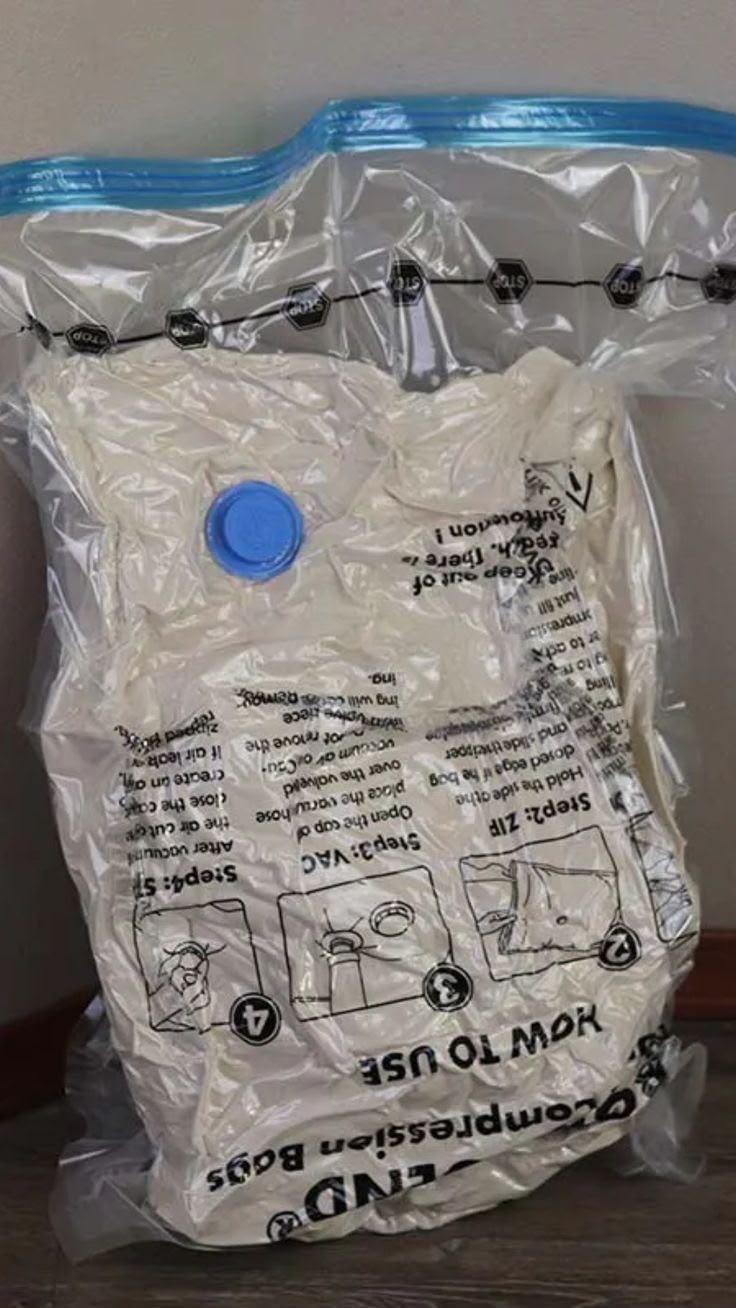 Reusable Ziplock Vacuum Storage Bag